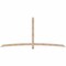 Ekena Millwork Bellingham Smooth Timber Gable Bracket, Douglas Fir, 108"W x 49"H x 3 1/2"D x 3 1/2"F, 11/12 Pitch GBW108X49X0404BEL00SDF - alternate 1